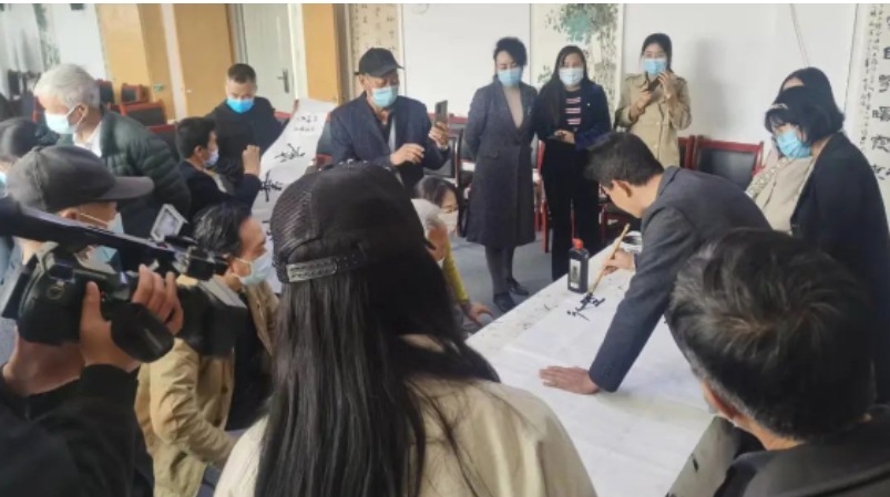 合水县文化馆开展2022年公益书法培训班